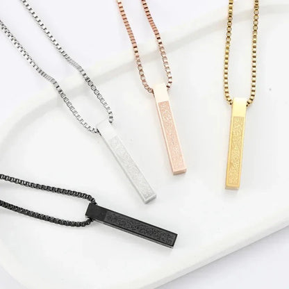 Ayatul Kursi 3D Stainless Steel Pendant Necklace