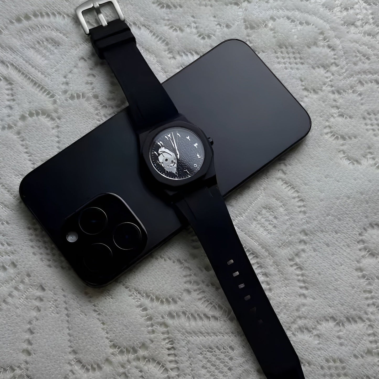 Men’s Arabic Watch – Engraved Middle Eastern Design