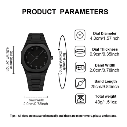 MSCXDK Men’s Watch Islamic Simplicity and Elegance